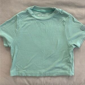 Set Active Cropped Baby Tee